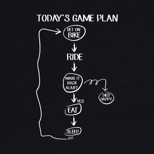 Today_s Game Plan Awesome T shirt For Biker by Kaileymahoney